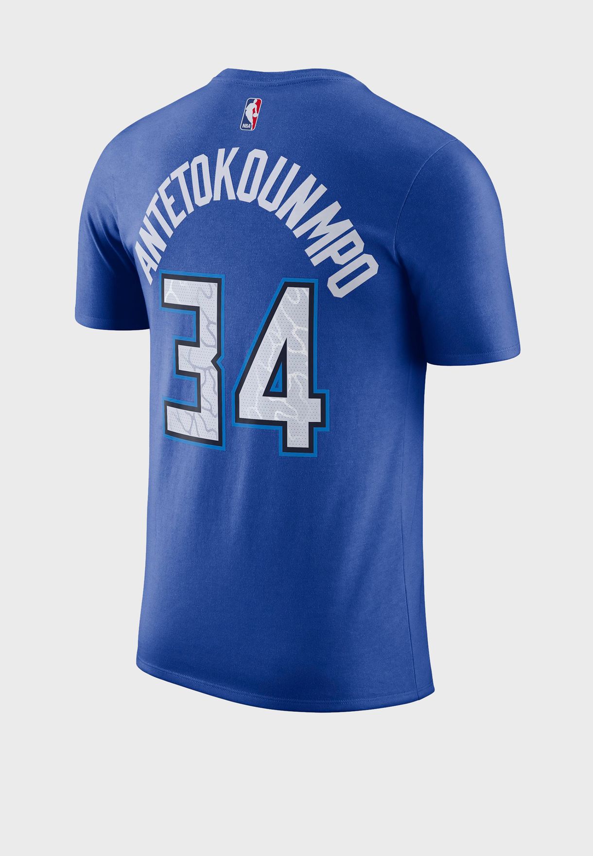 Buy Nike blue Giannis Antetokounmpo Milwaukee Bucks T-Shirt for Kids in ...