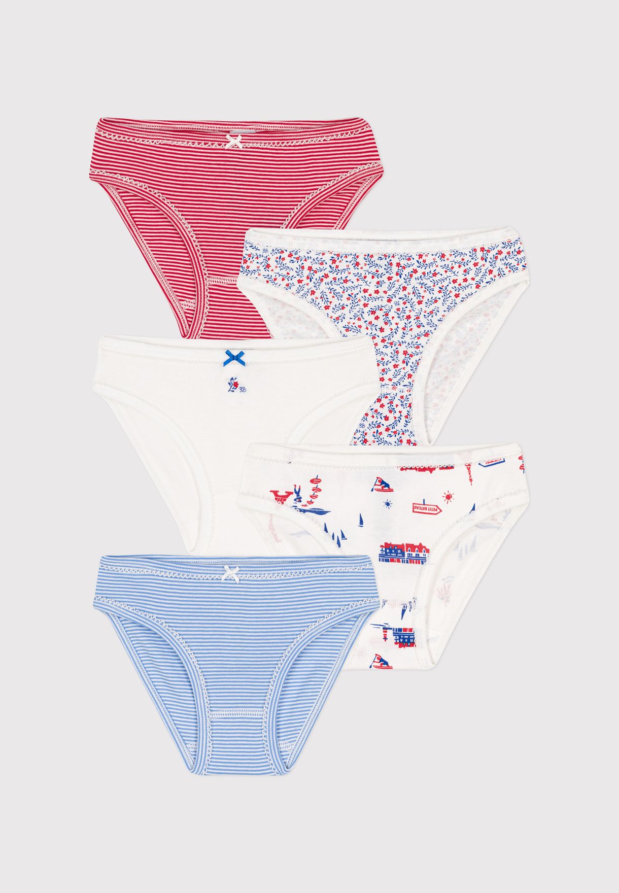 Kids 5 Pack Assorted Knicker