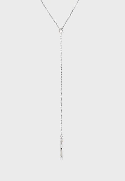 1580010 Signature Y-Chain Twisted Necklace