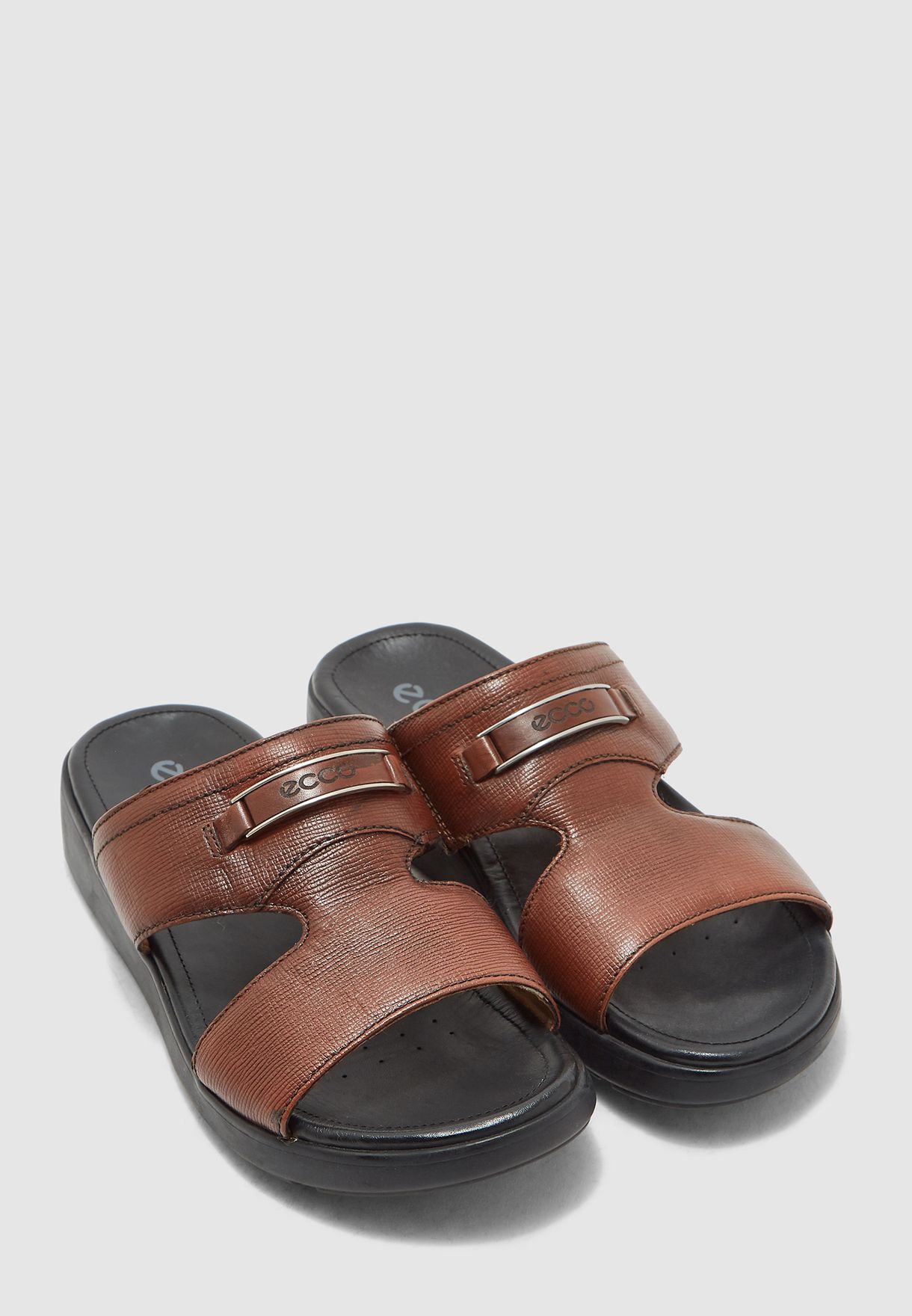 Buy Ecco brown Gilson Sandals for Men 