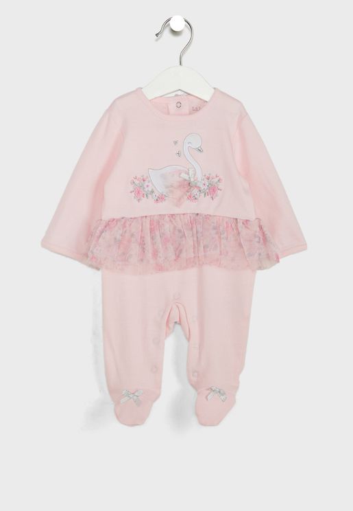 Infant Swan Tutu Sleepsuit