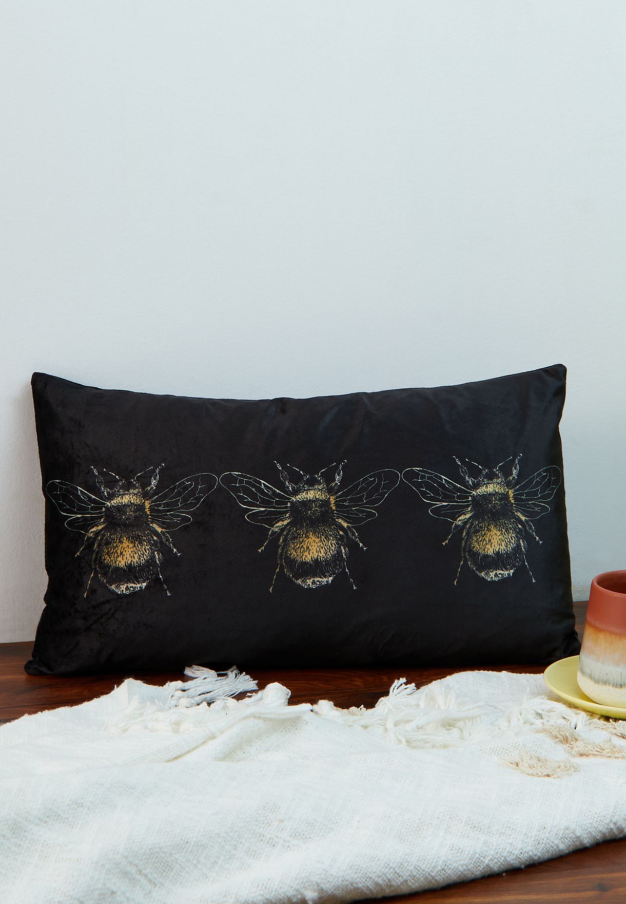 Gold Bee Cushion With Insert 30X50