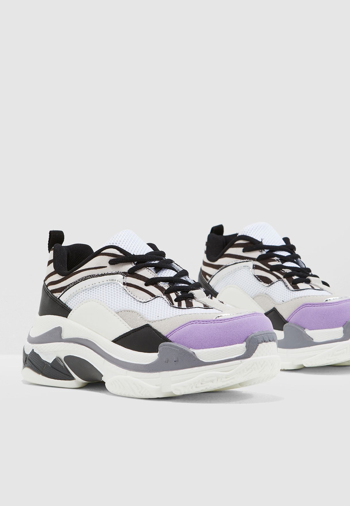 multicolor chunky sneakers