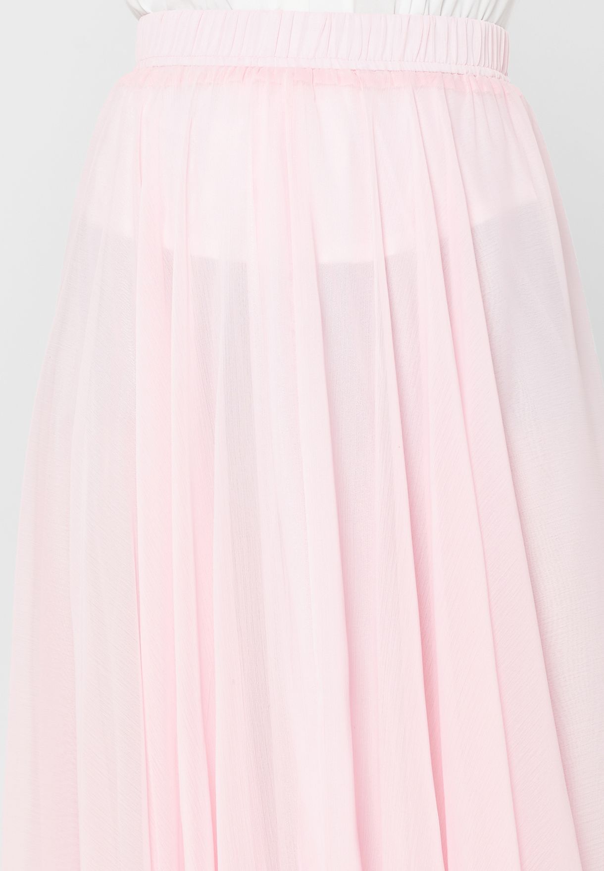Loosely Pleated Skirt
