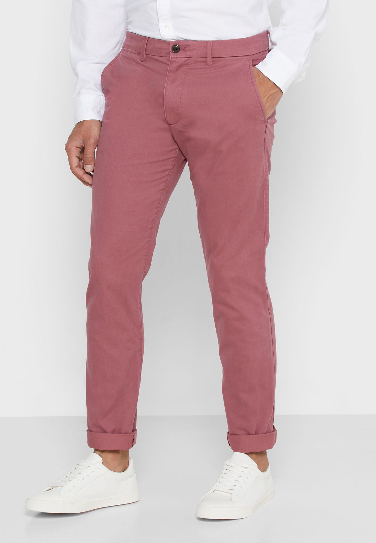 gap pink trousers