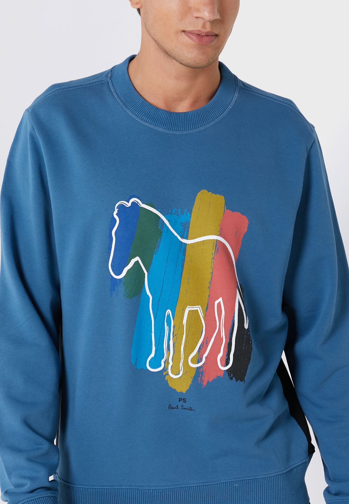 Zebra Logo Regular Fit Sweatshirt Printed