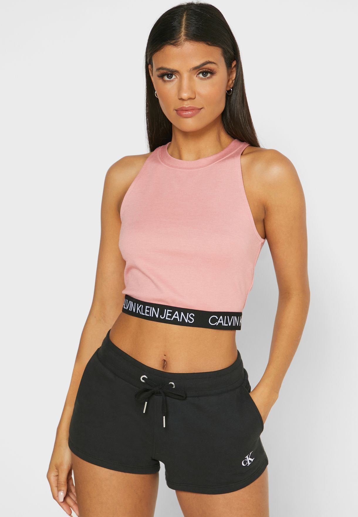 Buy Calvin Klein Jeans pink Milano Logo Band Tank Top for Women in MENA,  Worldwide
