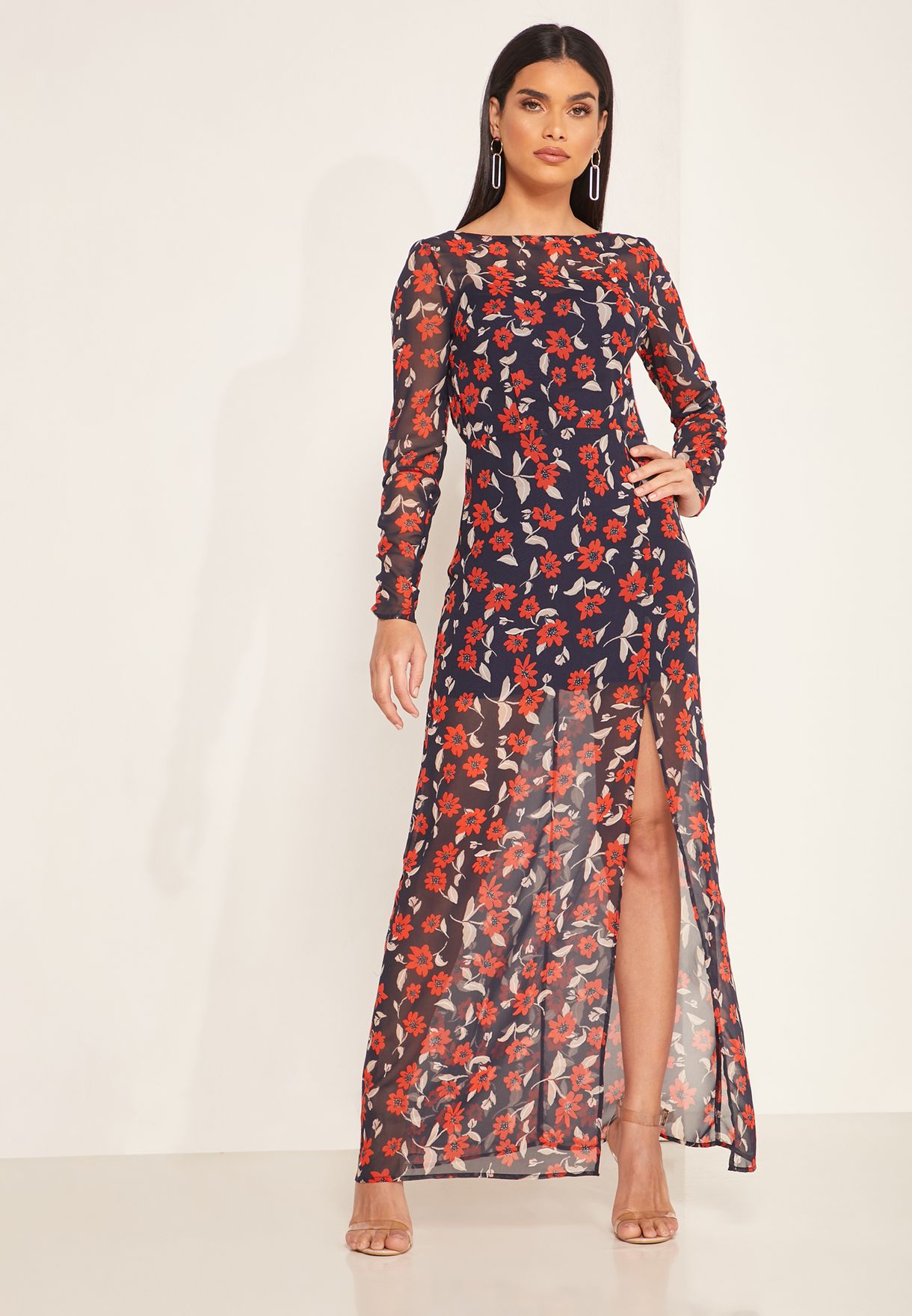 Buy Finders Keepers Prints Maya Floral Print Side Split Dress For Women In Mena Worldwide 2