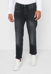 Buy Jack Jones black Tim Slim Fit Jeans for Men in MENA, Worldwide
