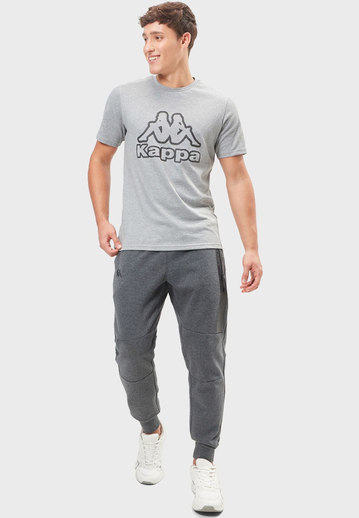 Drawstring Logo Solid Sweatpants