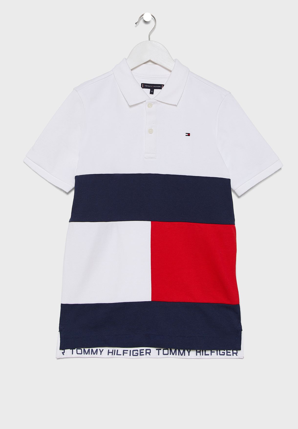 tommy hilfiger white polo t shirt