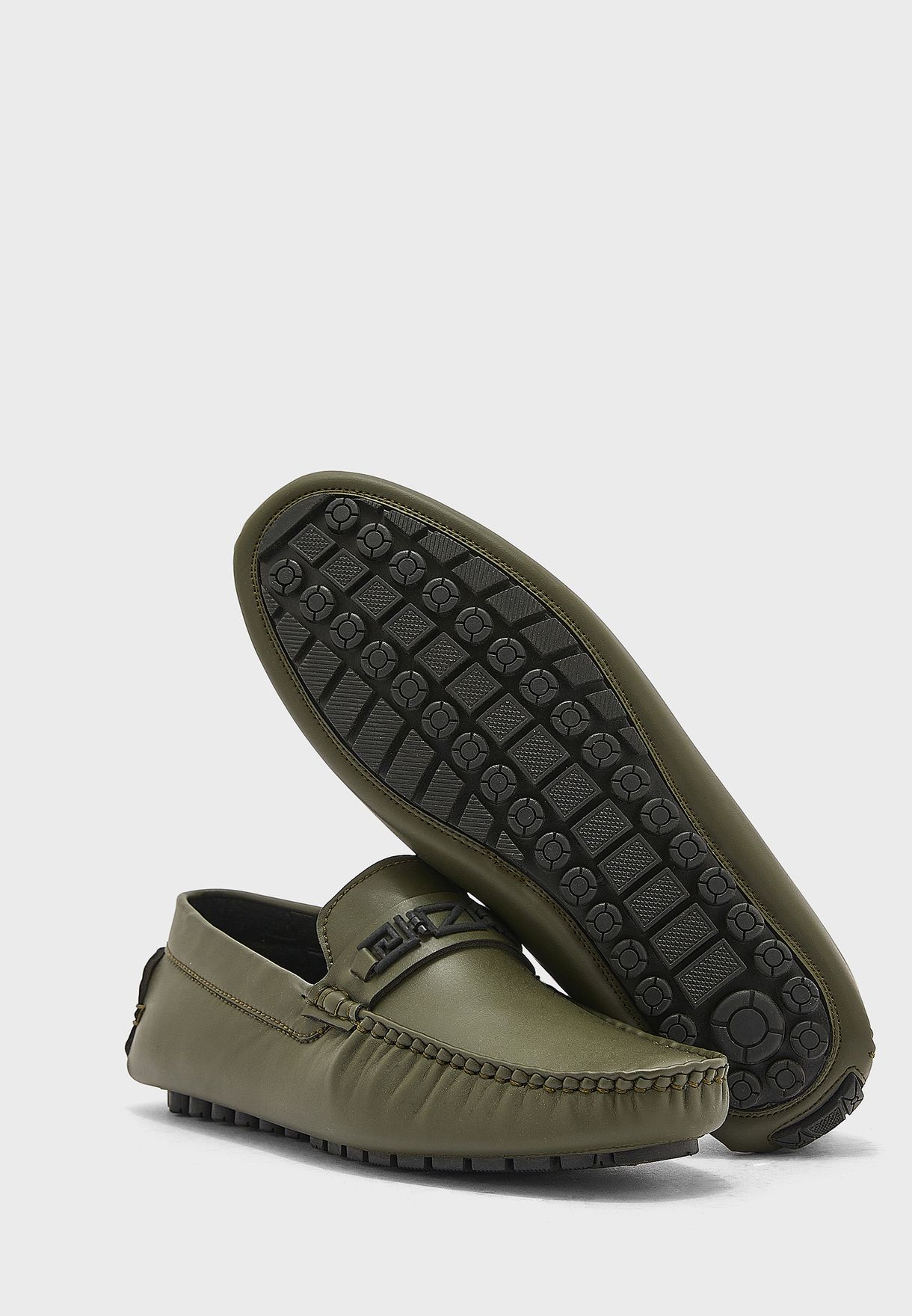 Buckle Details Loafers