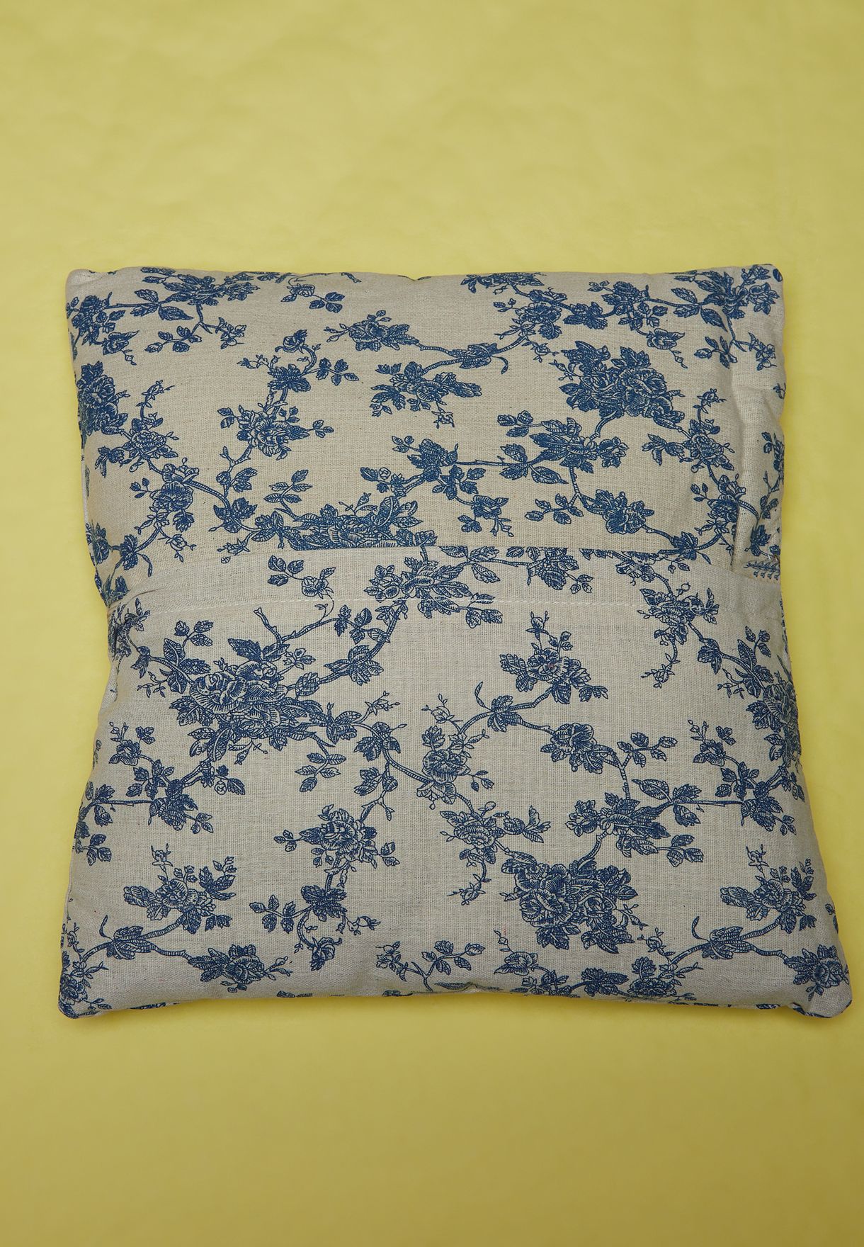 Bird Floral Printed Cushion With Insert 45x45 cm