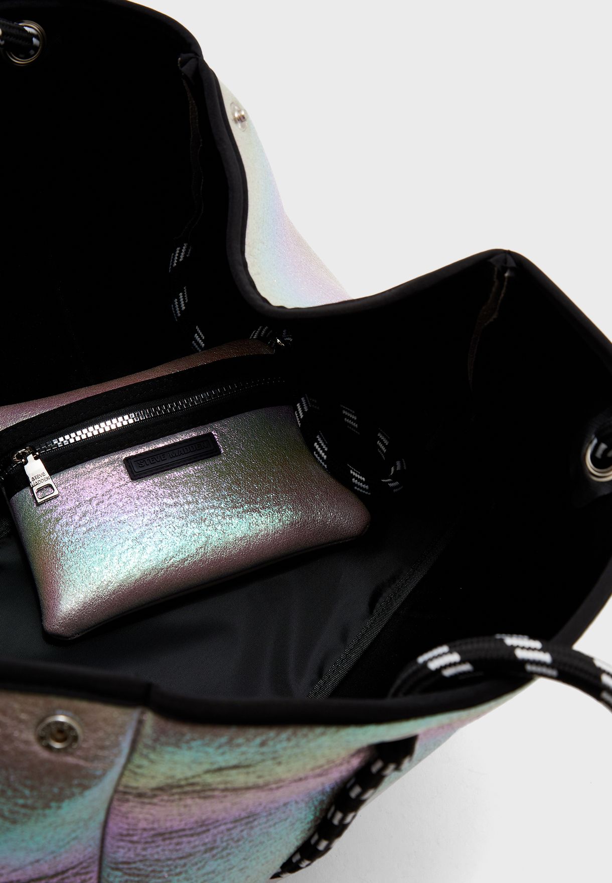 steve madden holographic purse