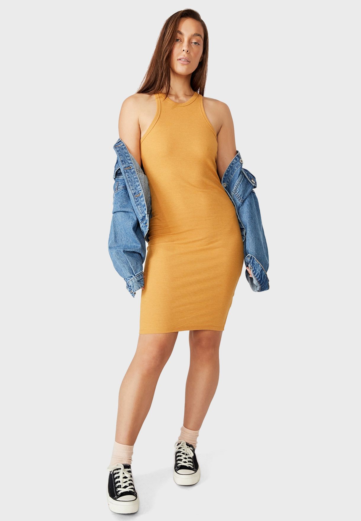 cotton on yellow dress