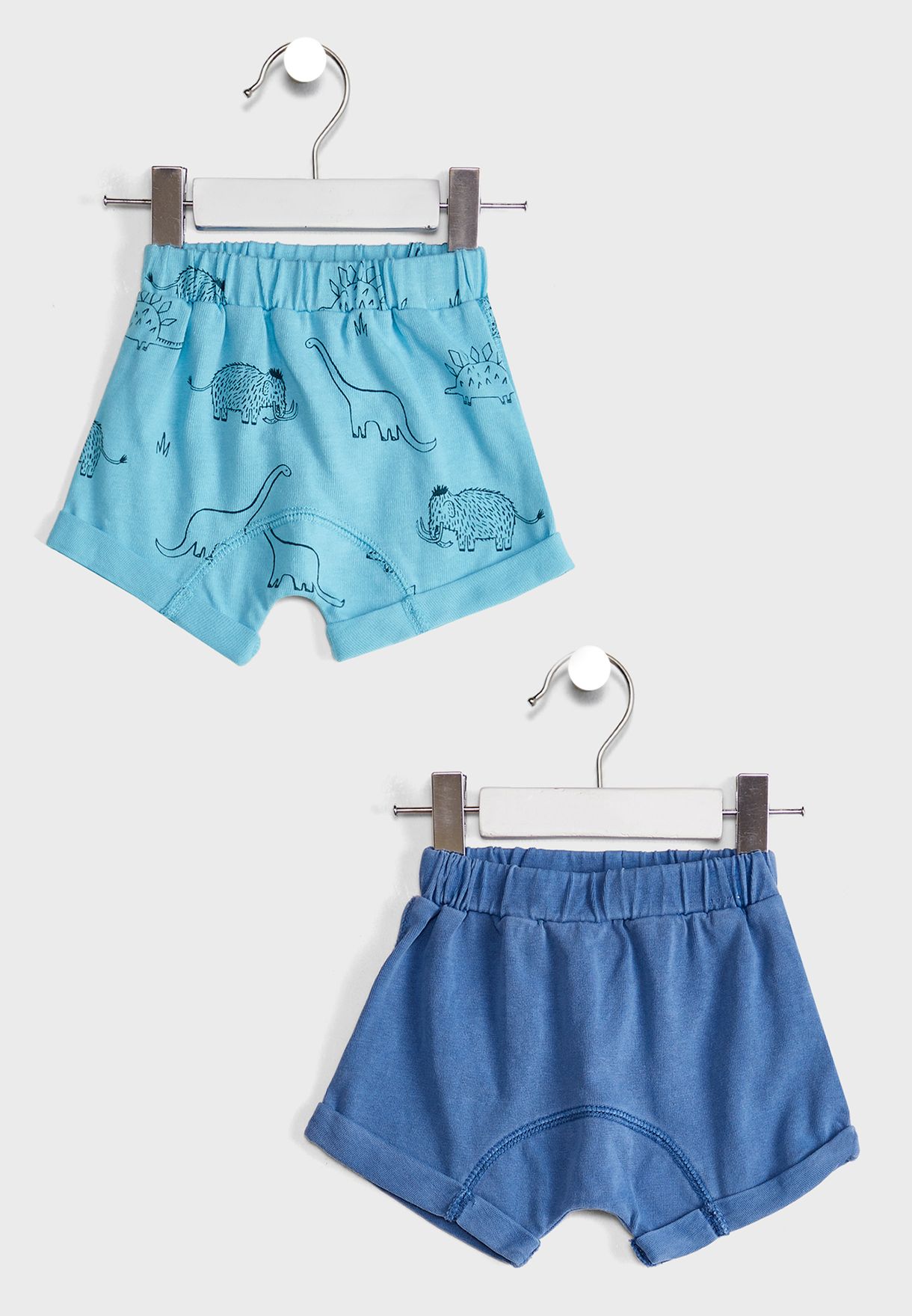 2 Pack Kids Printed Casual Shorts