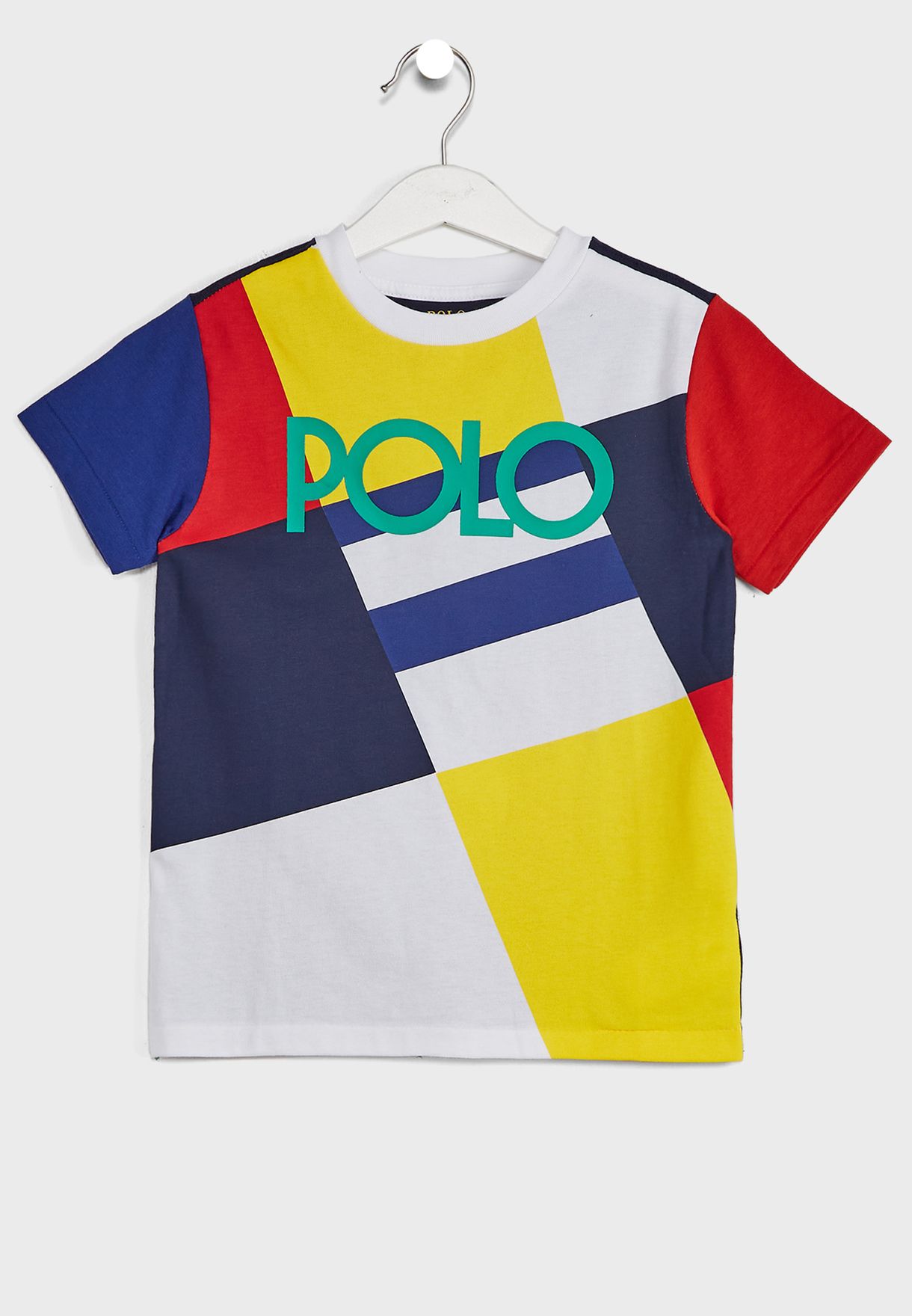 Buy Polo Ralph Lauren multicolor Kids Color Block T-Shirt for Kids in  Dubai, Abu Dhabi
