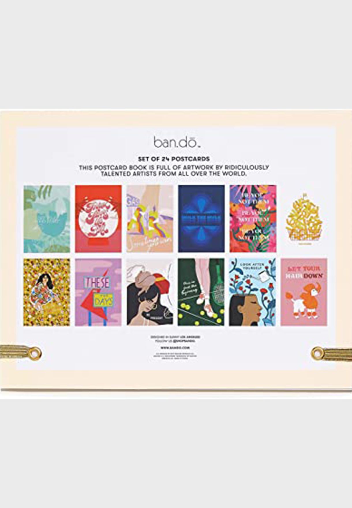 Artist Collection Postcard Book, Rainbow Colors