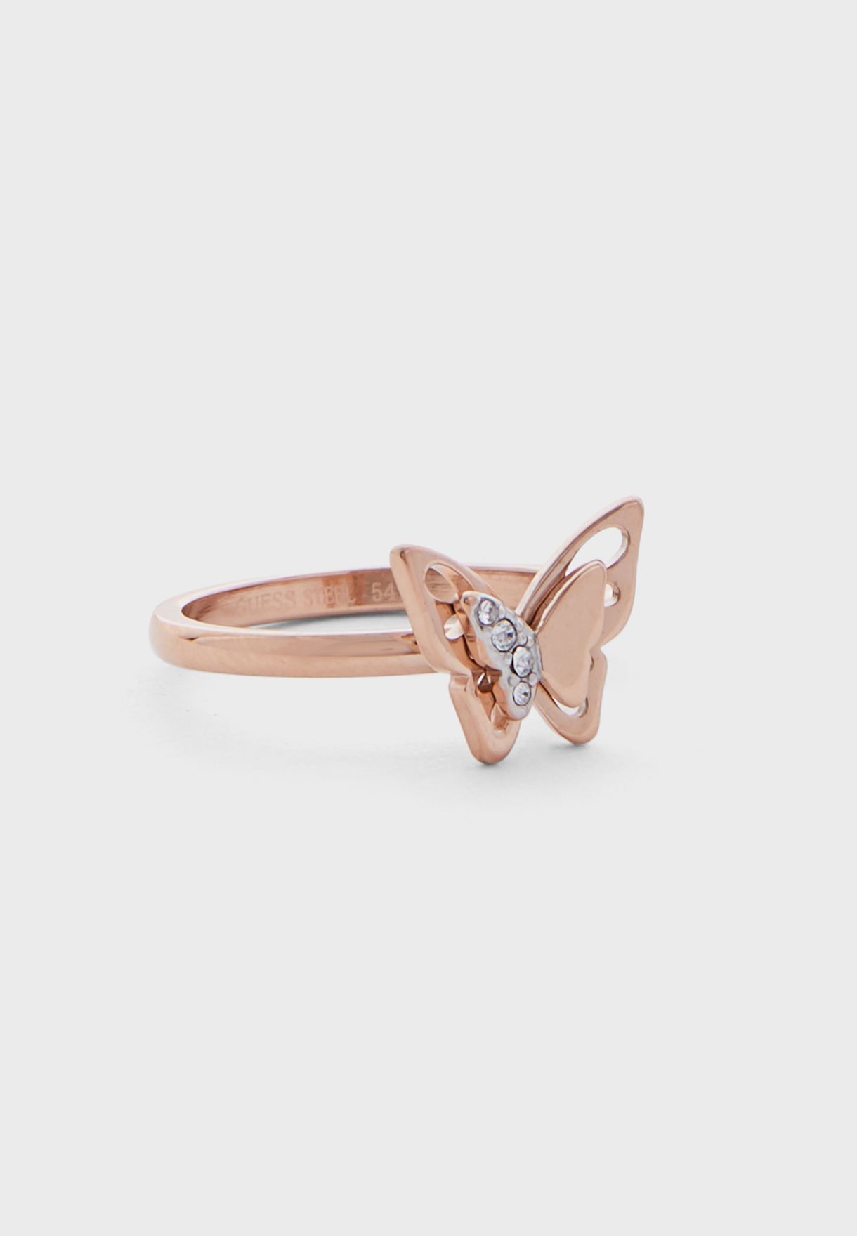 guess butterfly ring