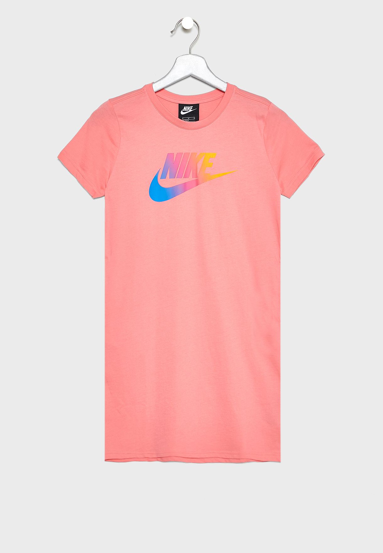 Nike pink Youth Futura T-Shirt Dress 