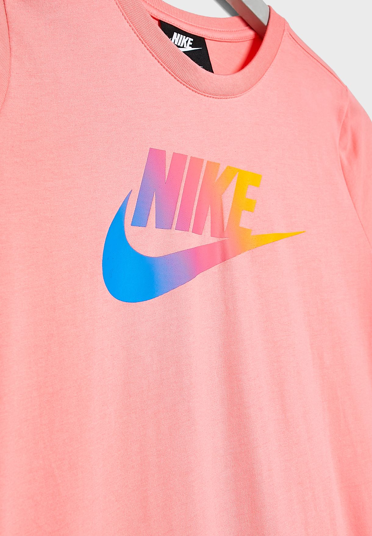Buy Nike Pink Youth Futura T Shirt Dress For Kids In Mena