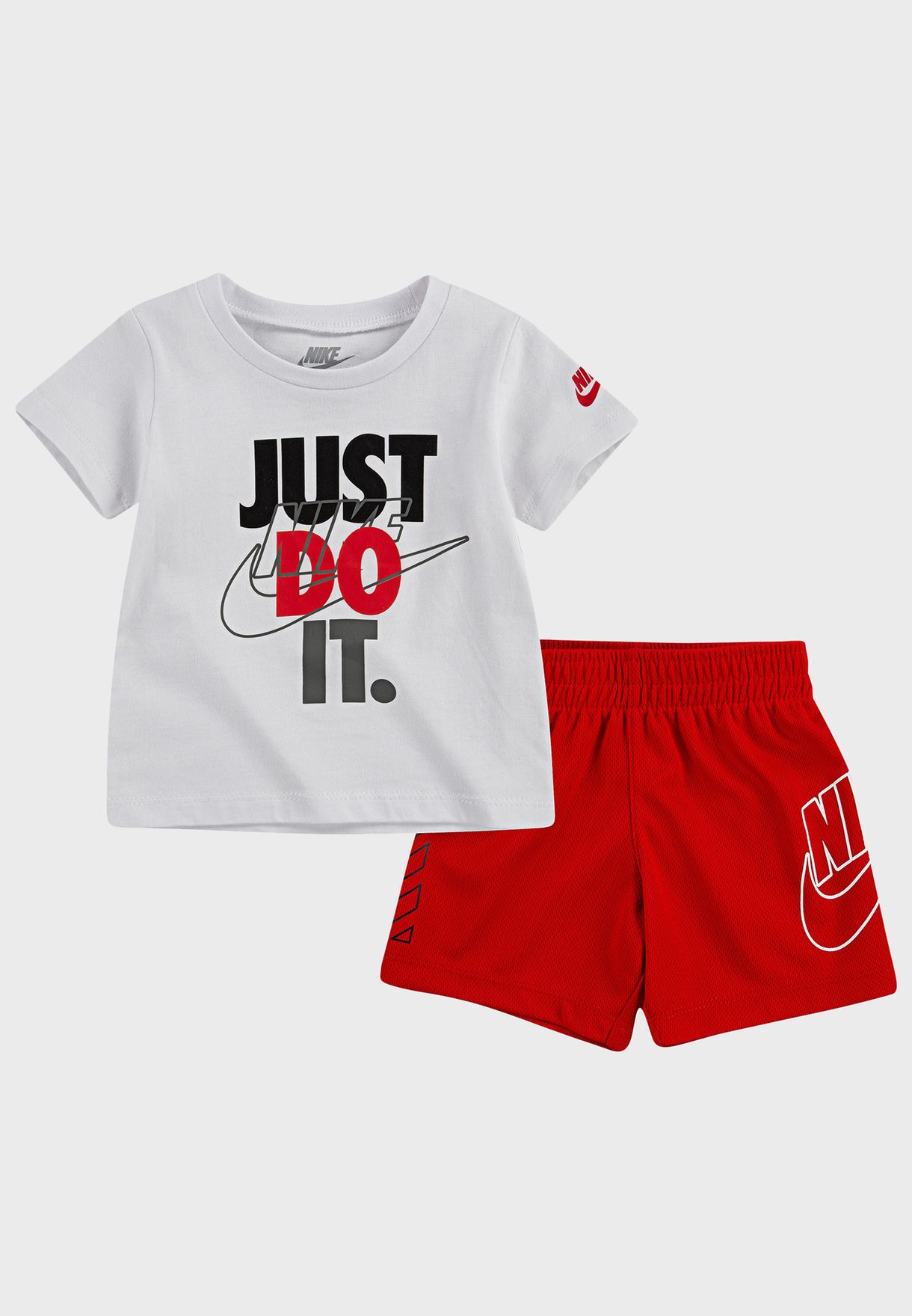 Buy Nike red Infant Just Do It Mesh Set 