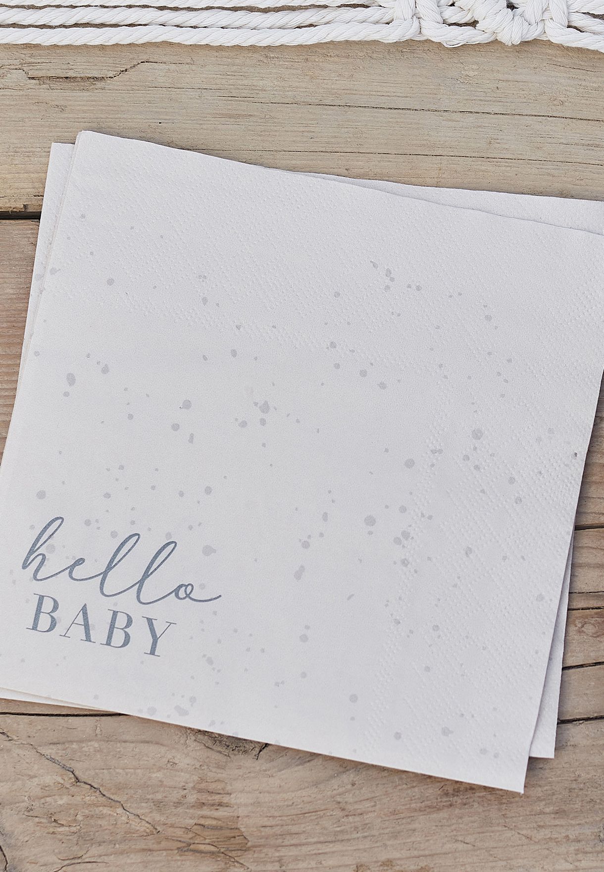 Hello Baby Speckle Eco Paper Napkins