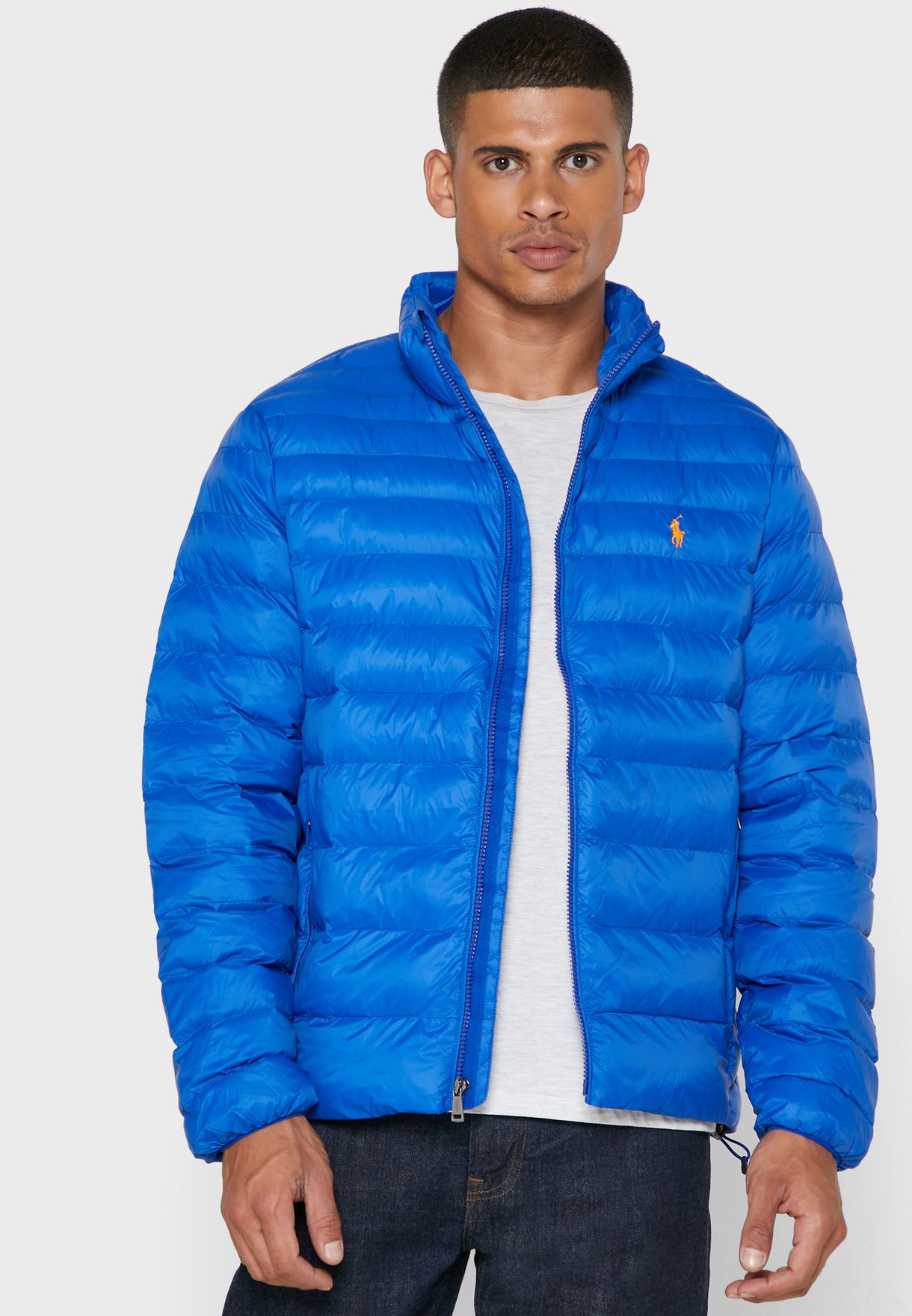 Top 45+ imagen blue polo ralph lauren jacket