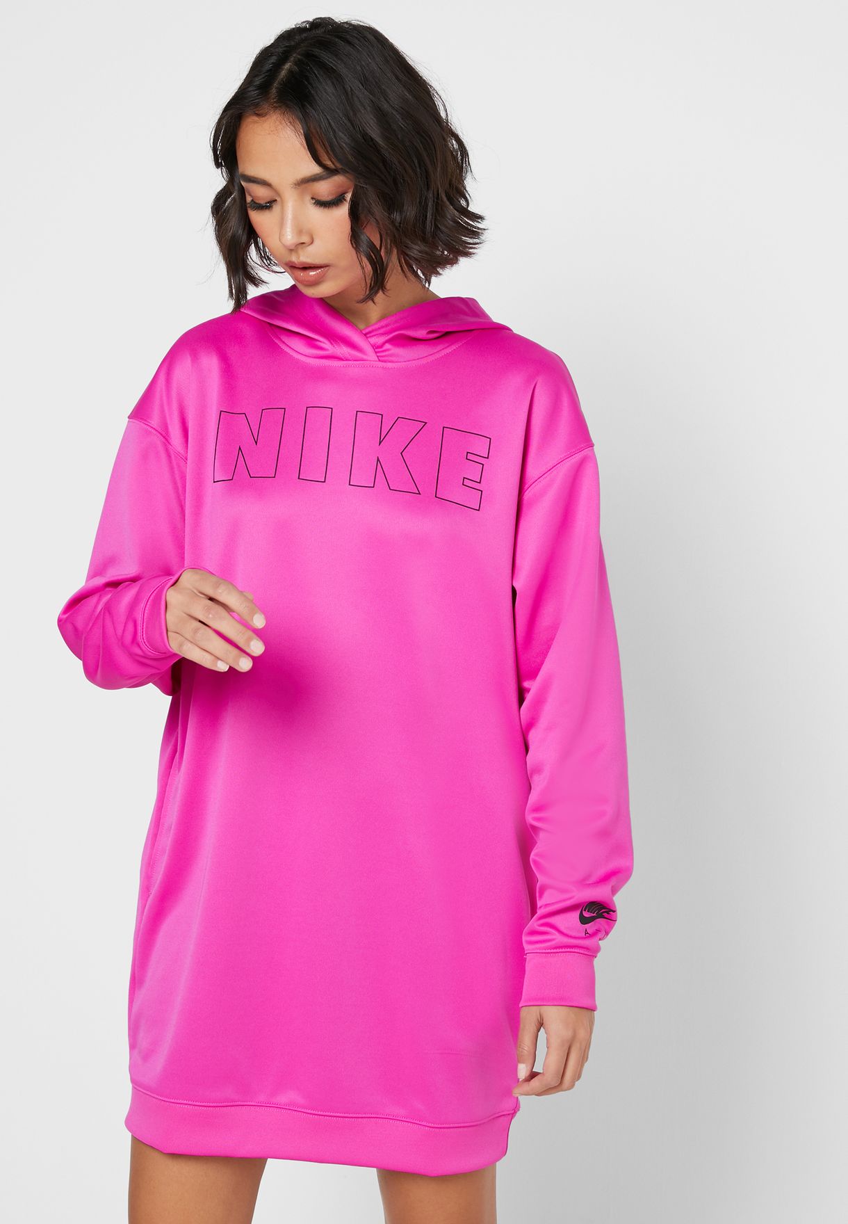 Buy Nike pink NSW Air Hooded Dress for 