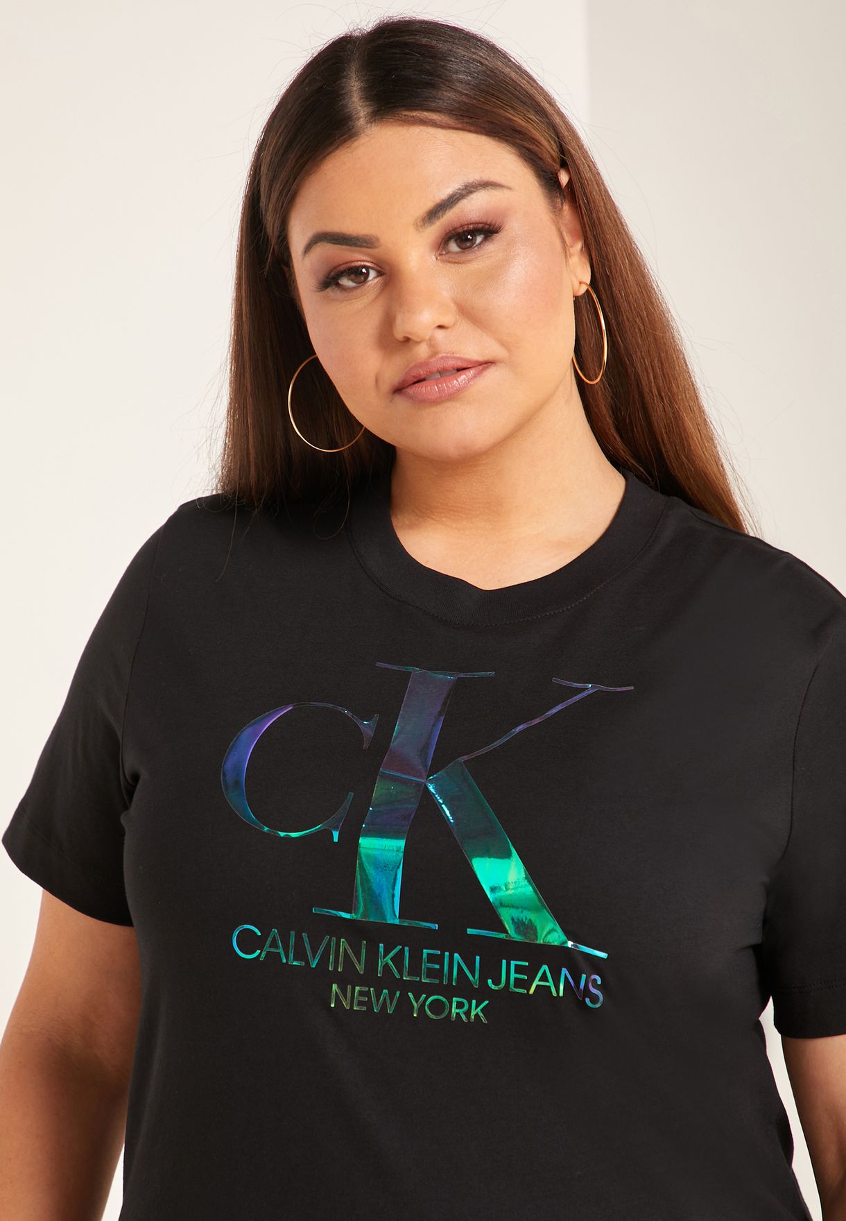 calvin klein iridescent t shirt