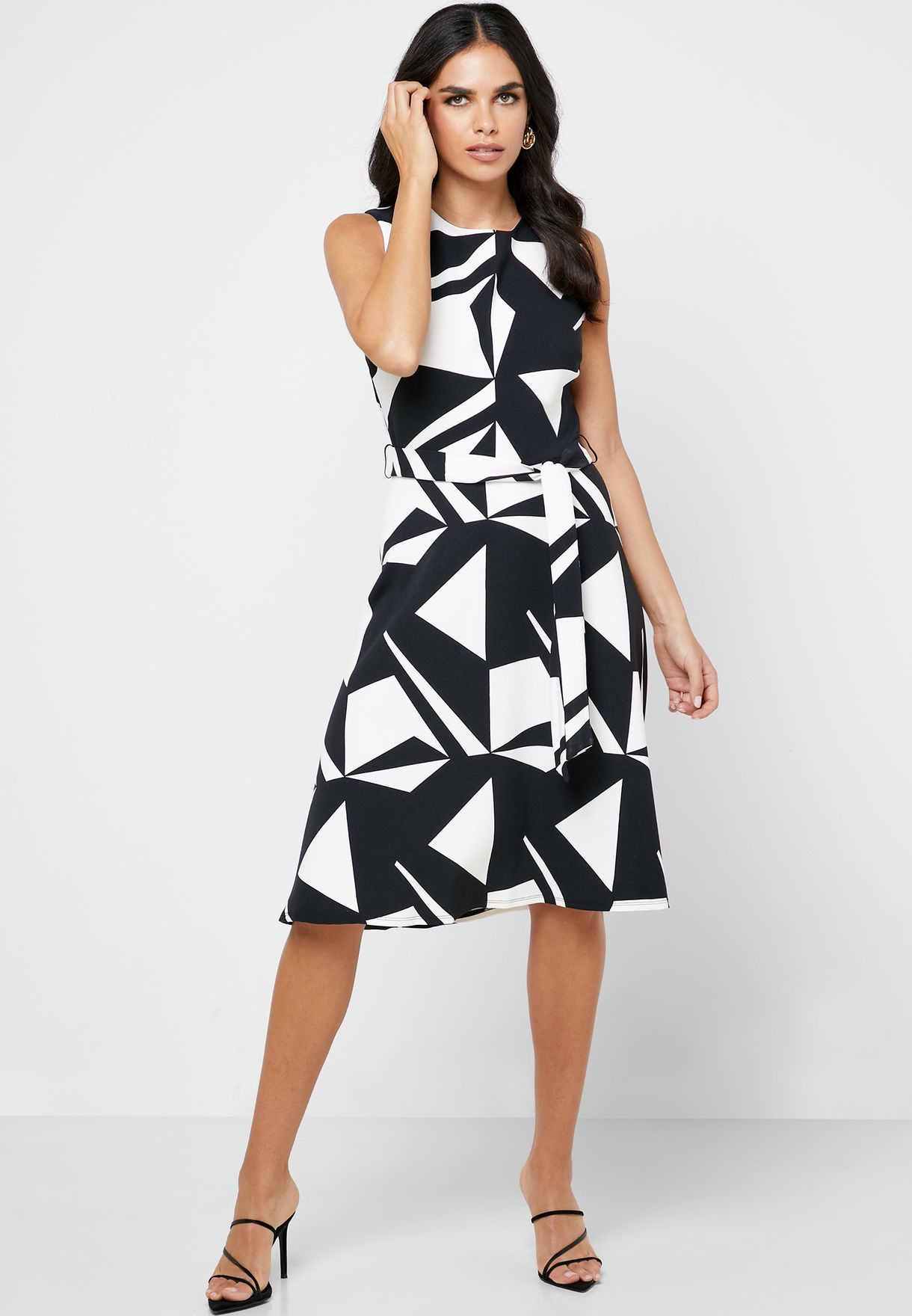 wallis geometric dress