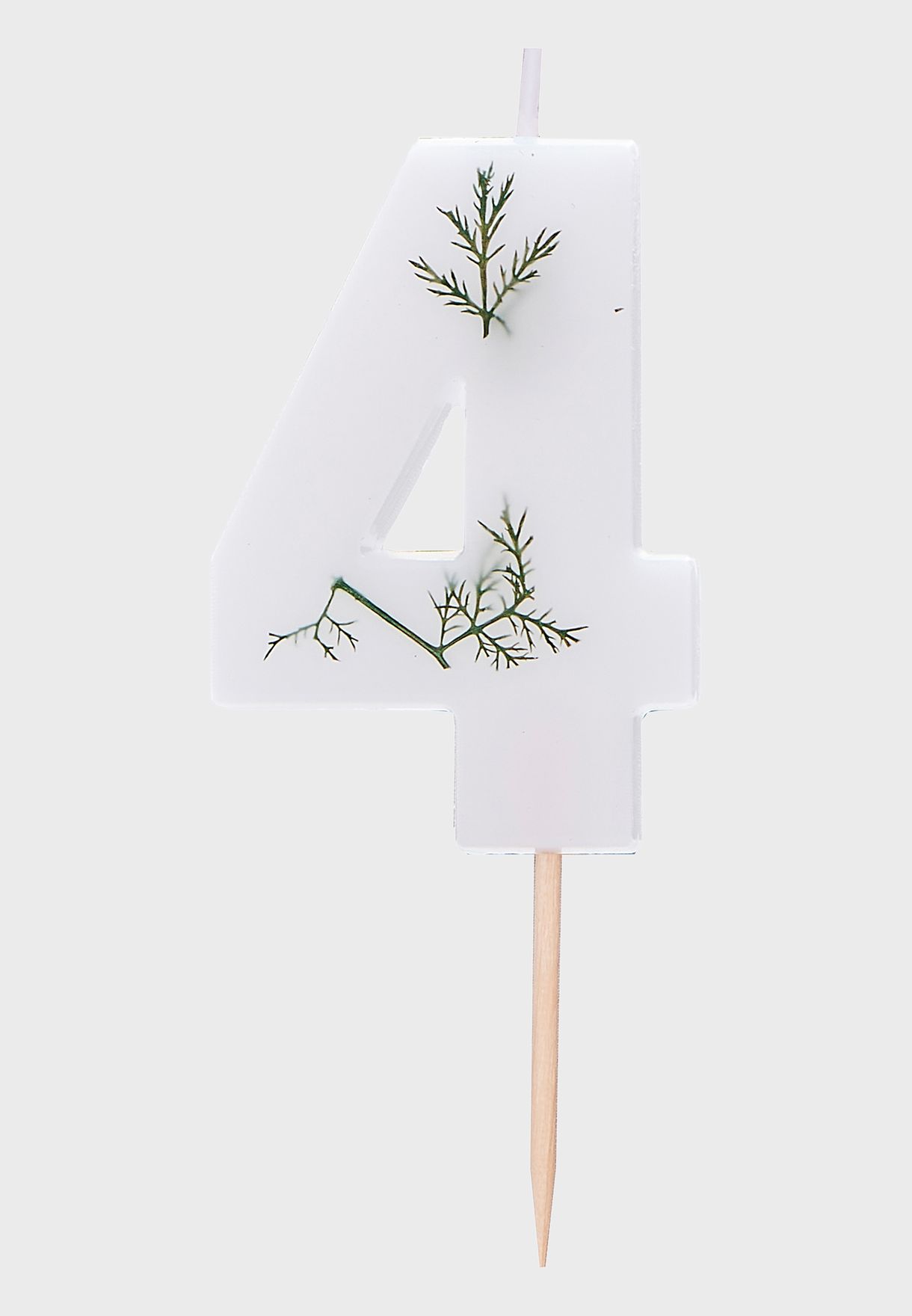 Pressed Foliage Candle - Number 4