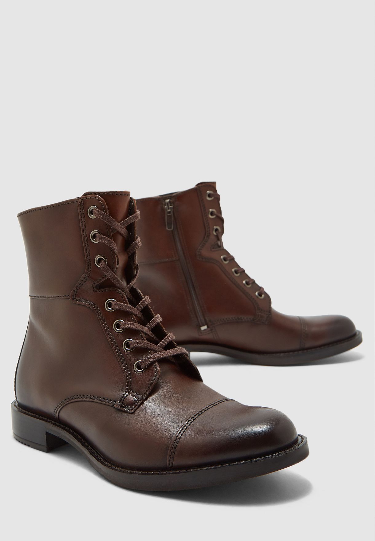 ecco brown ankle boots