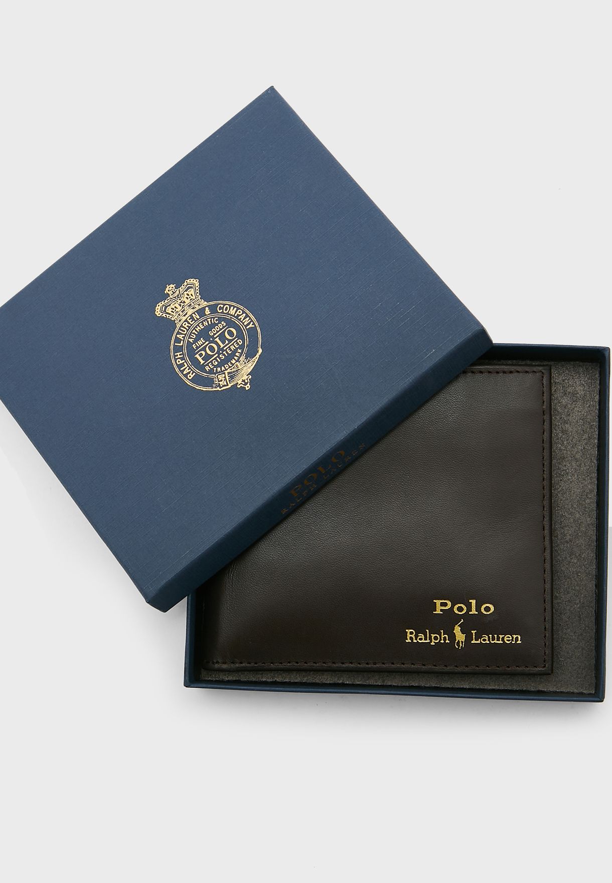 Buy Polo Ralph Lauren brown Bifold Wallet for Men in Riyadh, Jeddah