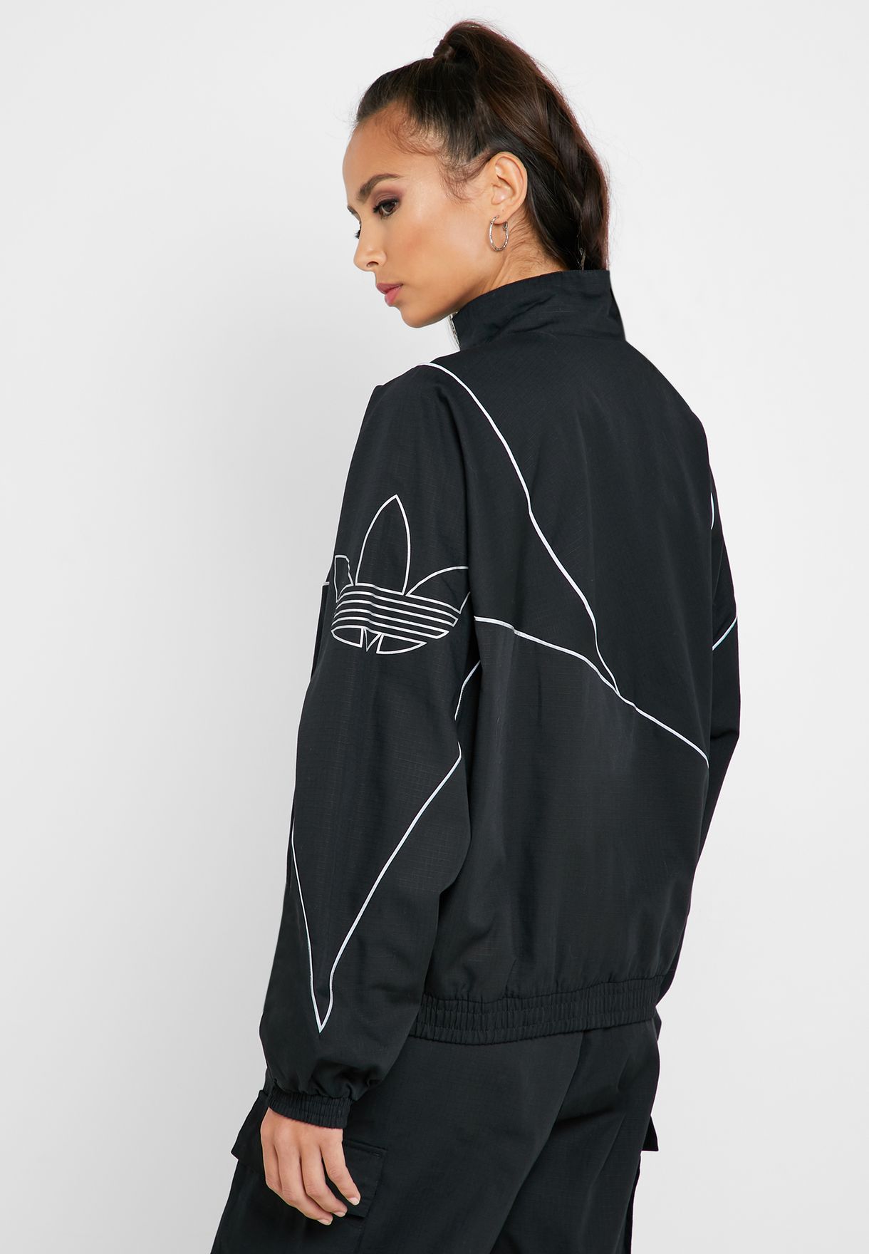 adidas track jacket reflective
