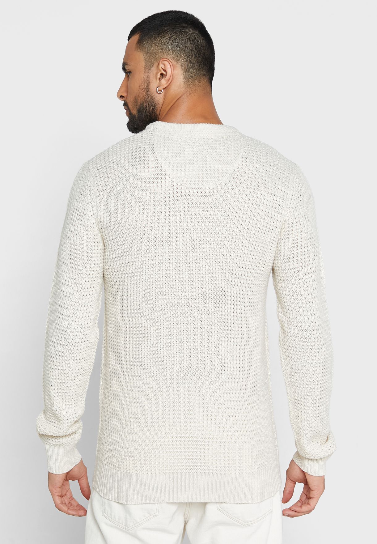 Bravesoul Crew Neck Jumper With Self Fabric