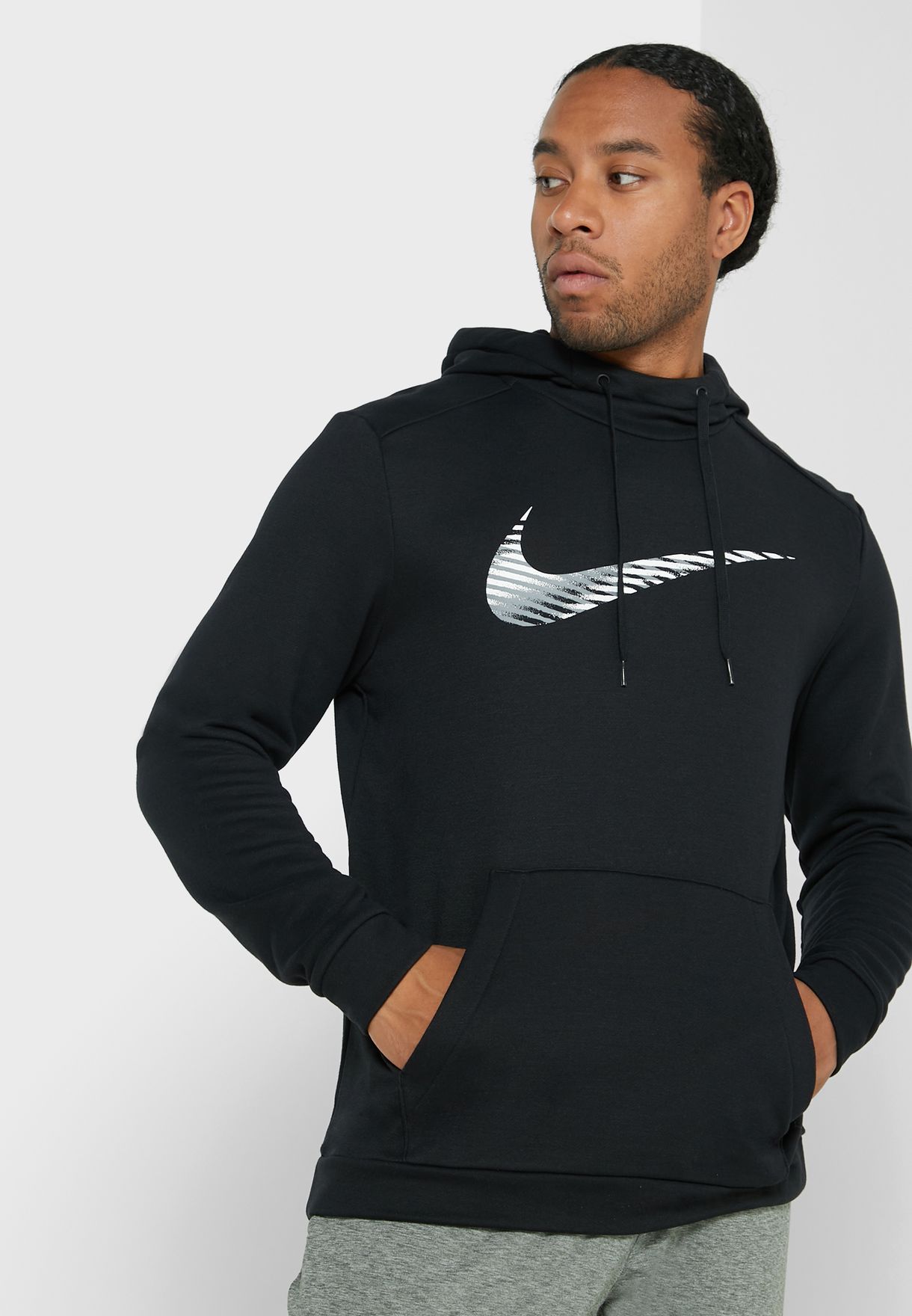 Buy Nike black Swoosh Hoodie for Men in MENA, Worldwide