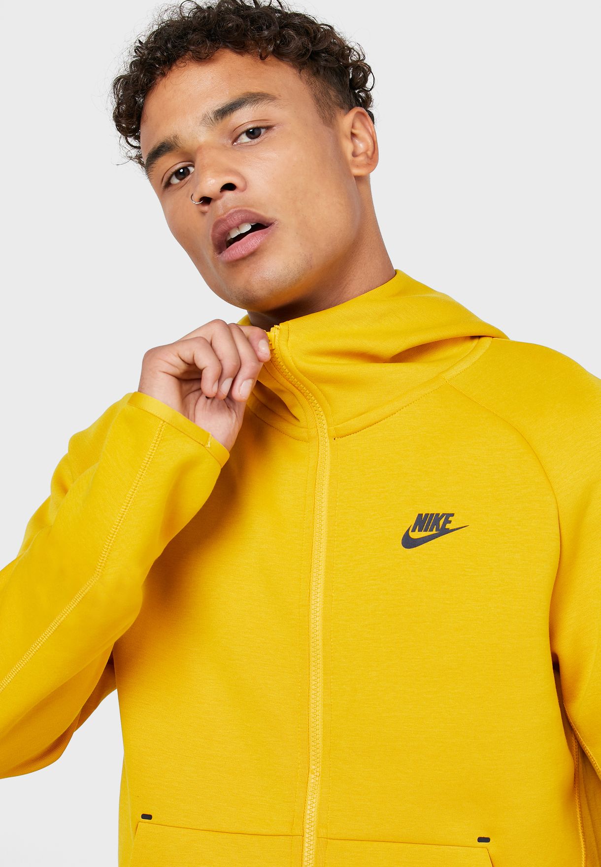 Buy Nike yellow NSW Tech Fleece Hoodie for Men in Dubai, Abu Dhabi