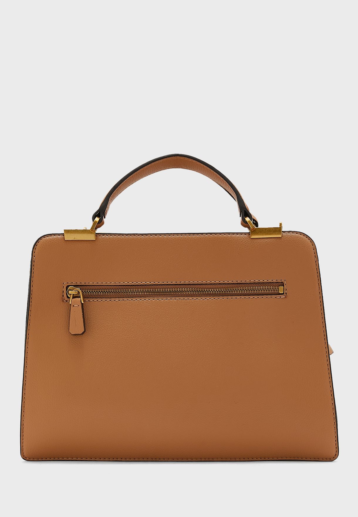 Buy Guess brown Kristle Girlfriend Satchel for Women in MENA, Worldwide