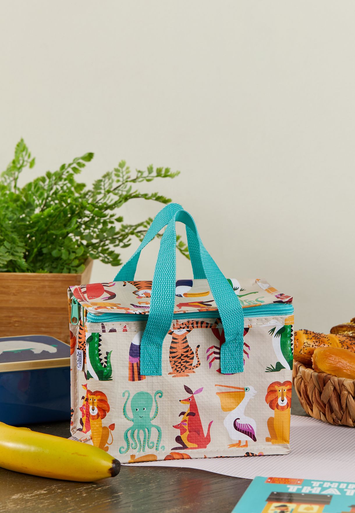 Printed Creatures Lunch Bag