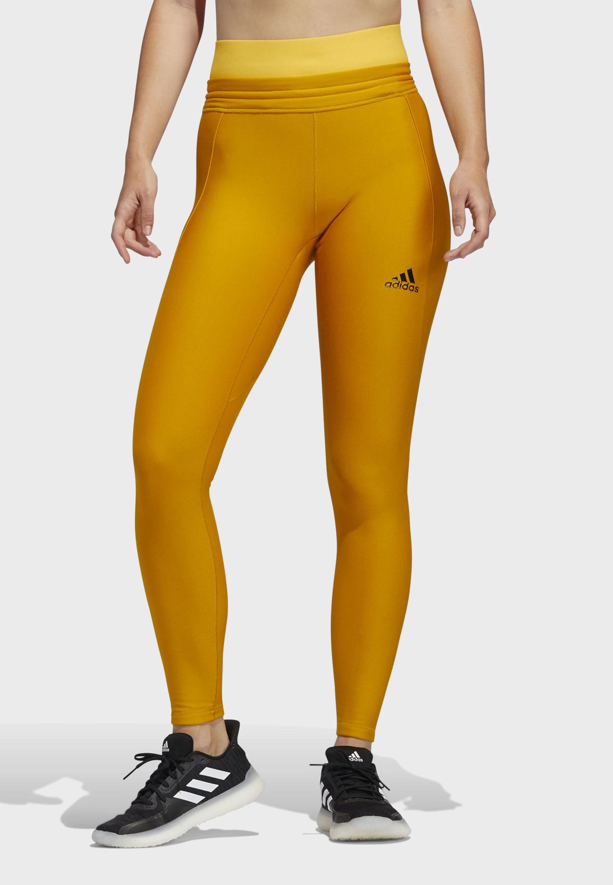 yellow adidas leggings