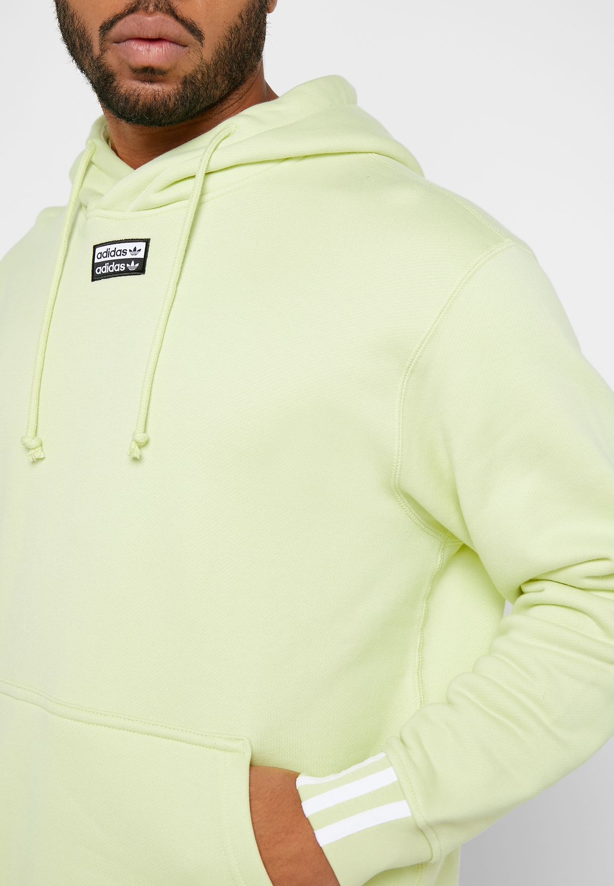 adidas originals ryv hoodie in green