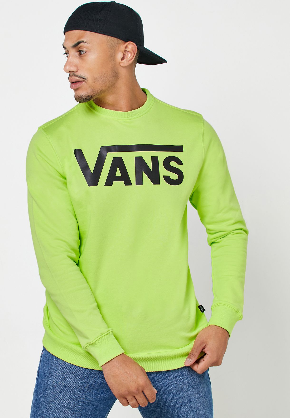 vans green jumper