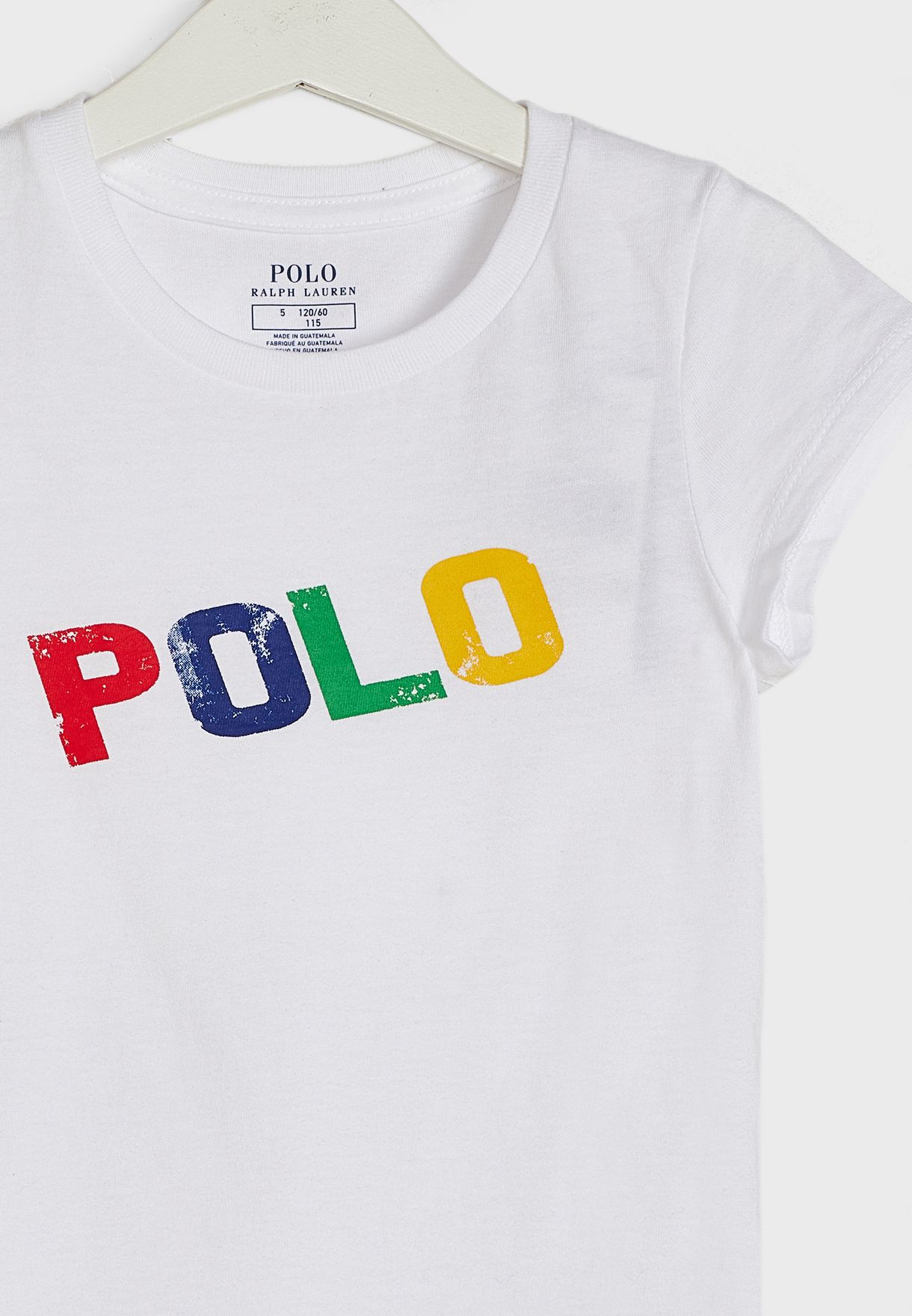 Buy Polo Ralph Lauren white Kids Printed T-Shirt for Kids in Baghdad, Basra