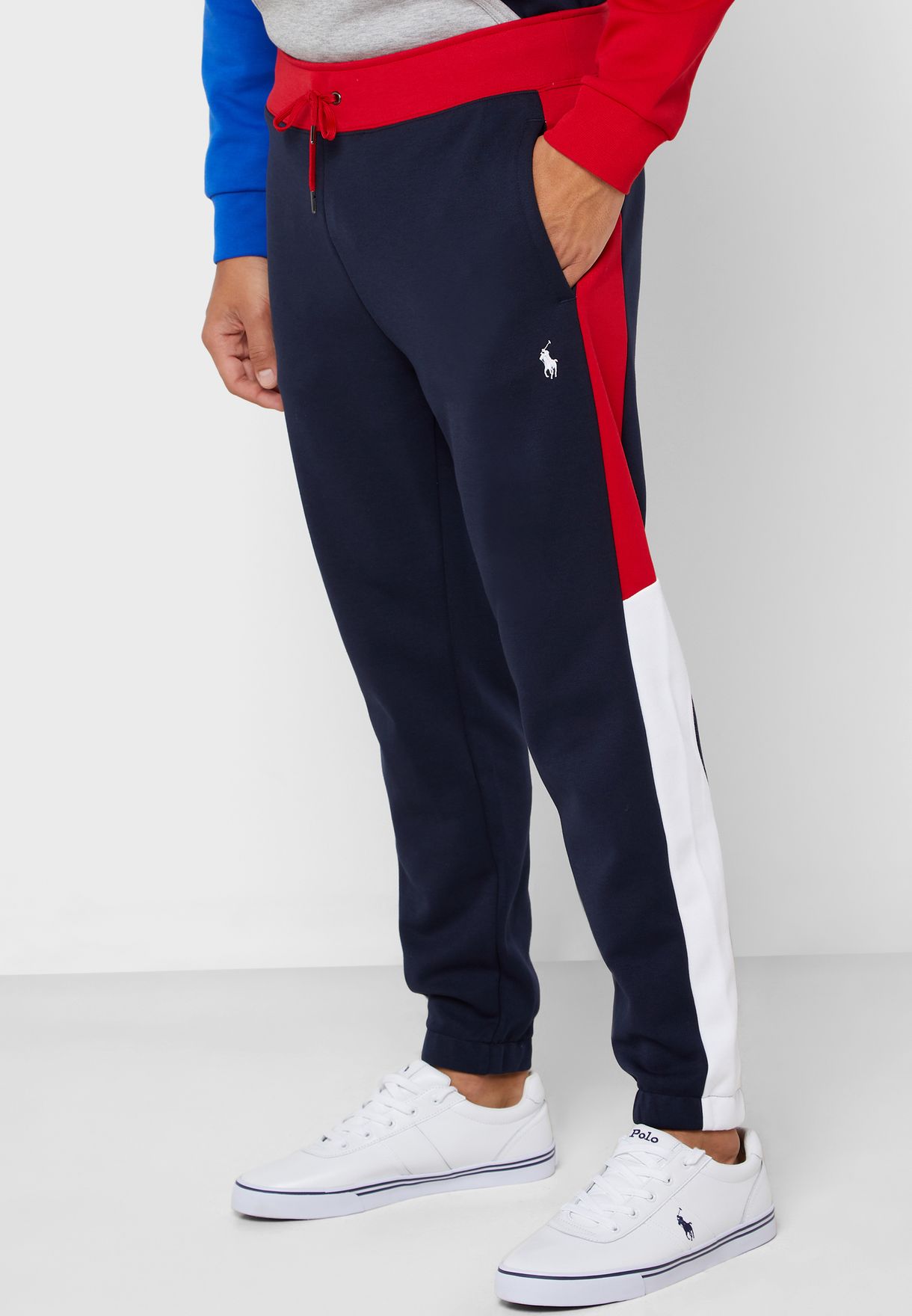 Buy Polo Ralph Lauren navy Side Stripe Sweatpants for Men in MENA, Worldwide
