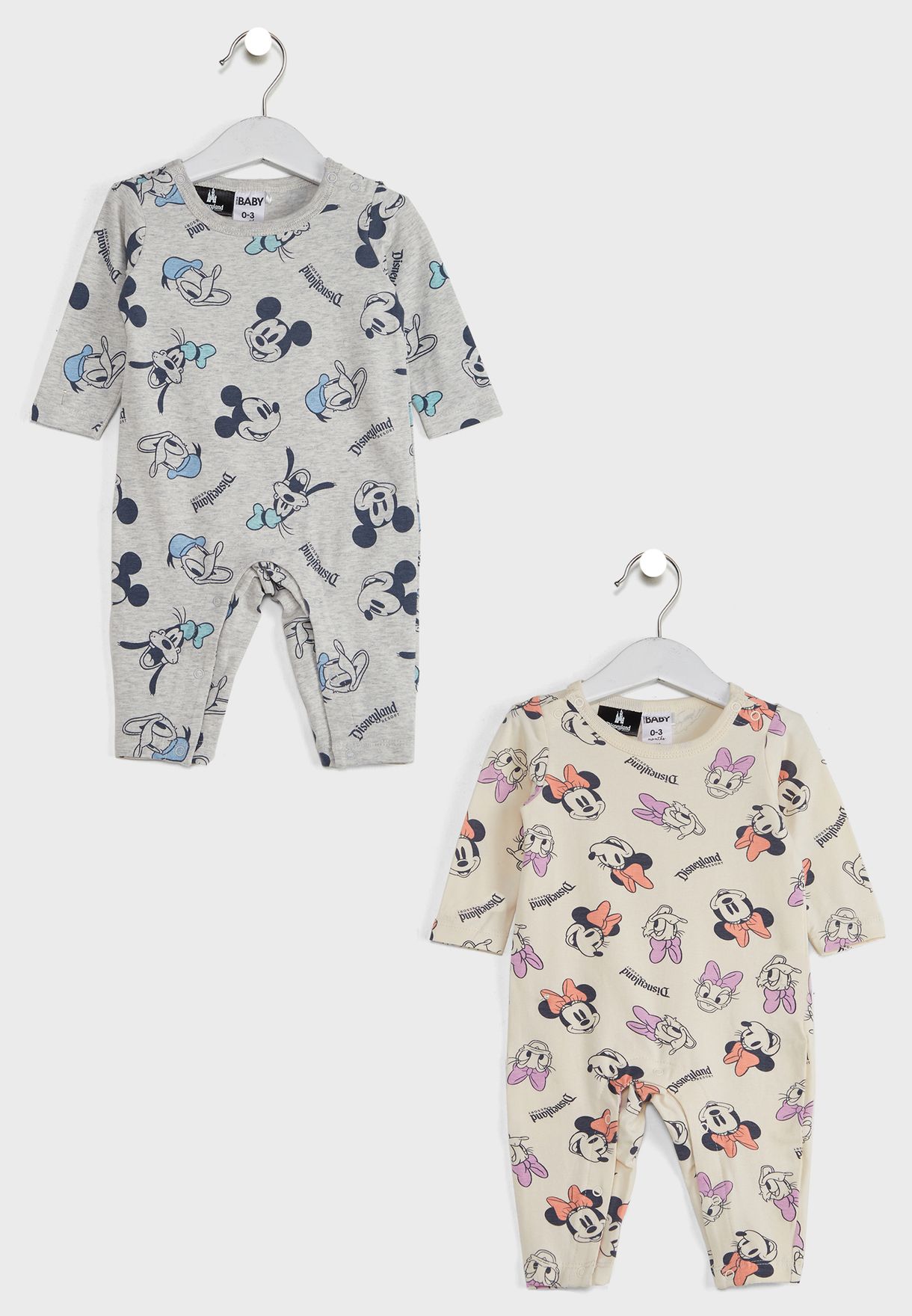 Infant 2 Pack Mickey & Friends Romper
