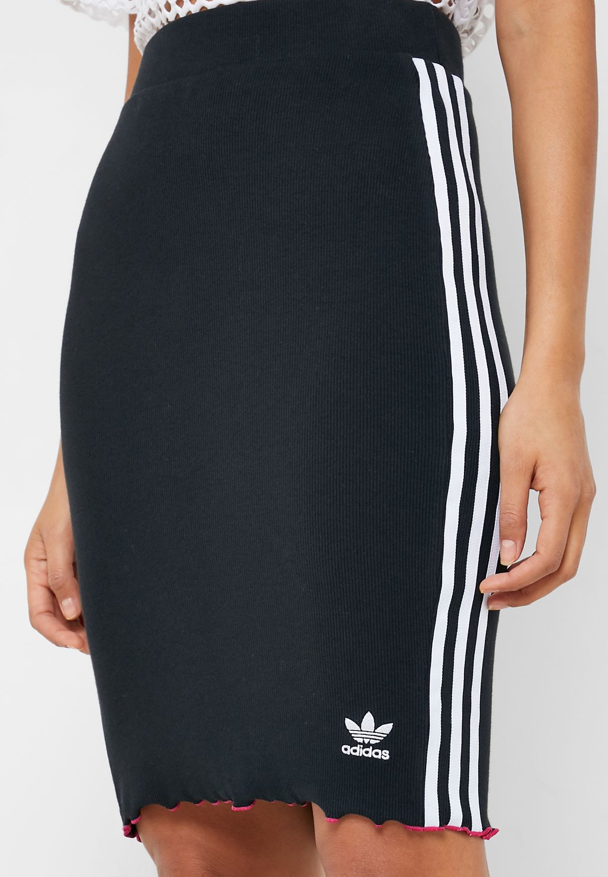 Buy adidas Originals black 3 Stripe Skirt for Women in MENA, Worldwide ...