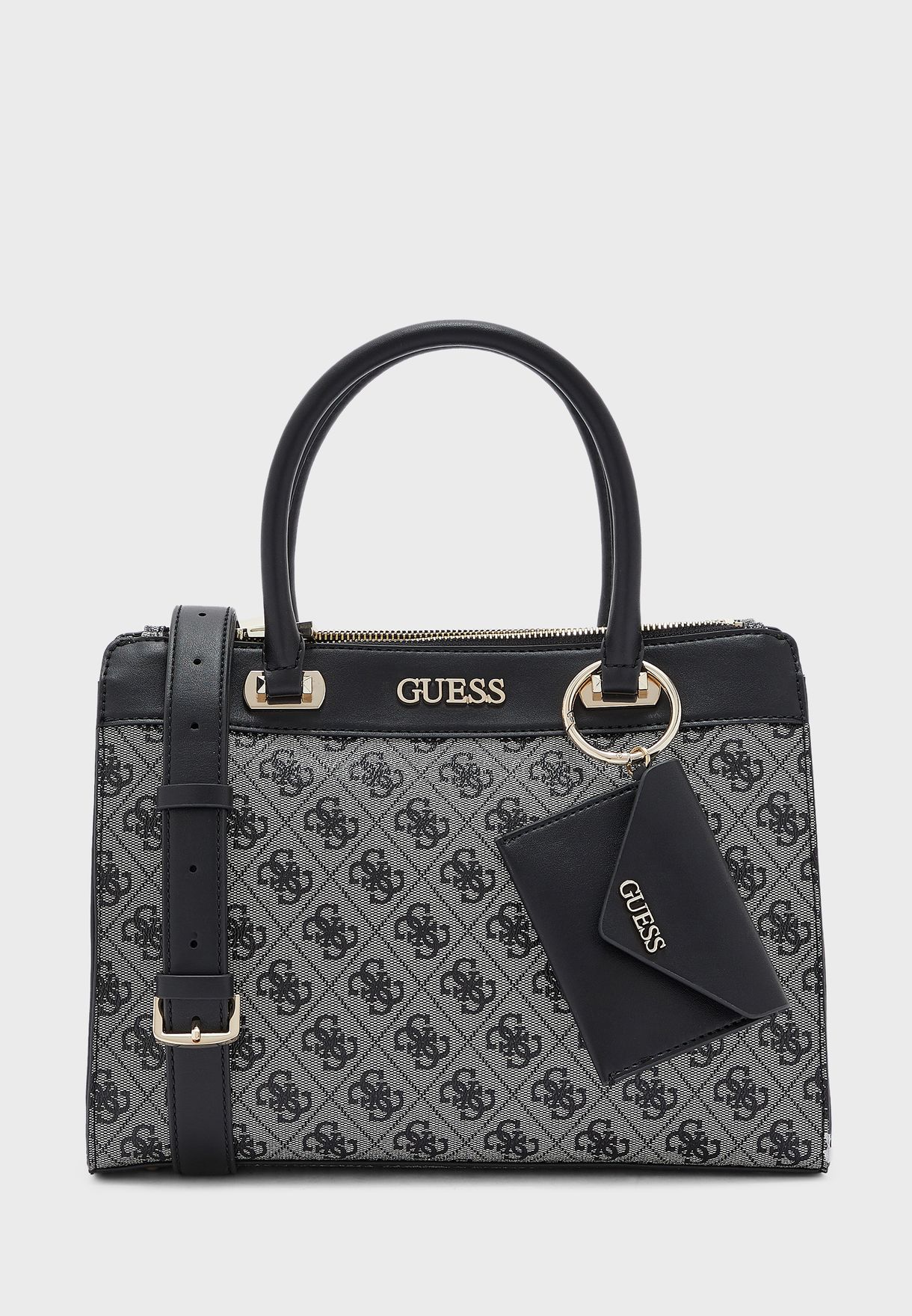 guess open road logo crossbody bag