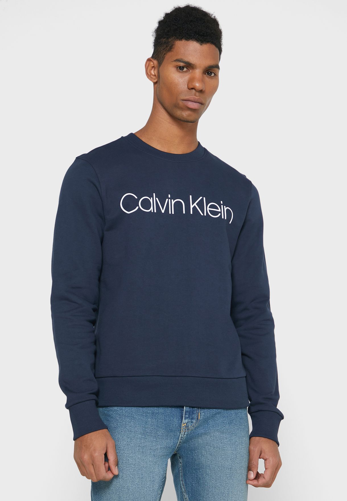 navy calvin klein sweatshirt