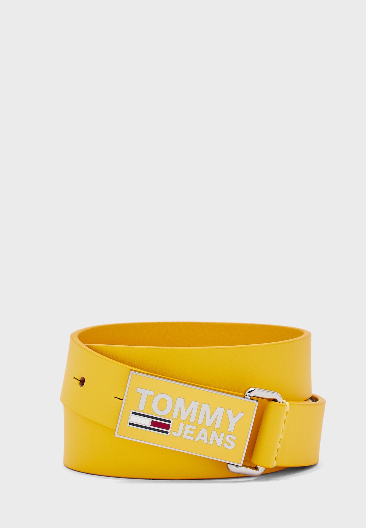 tommy jeans belt yellow